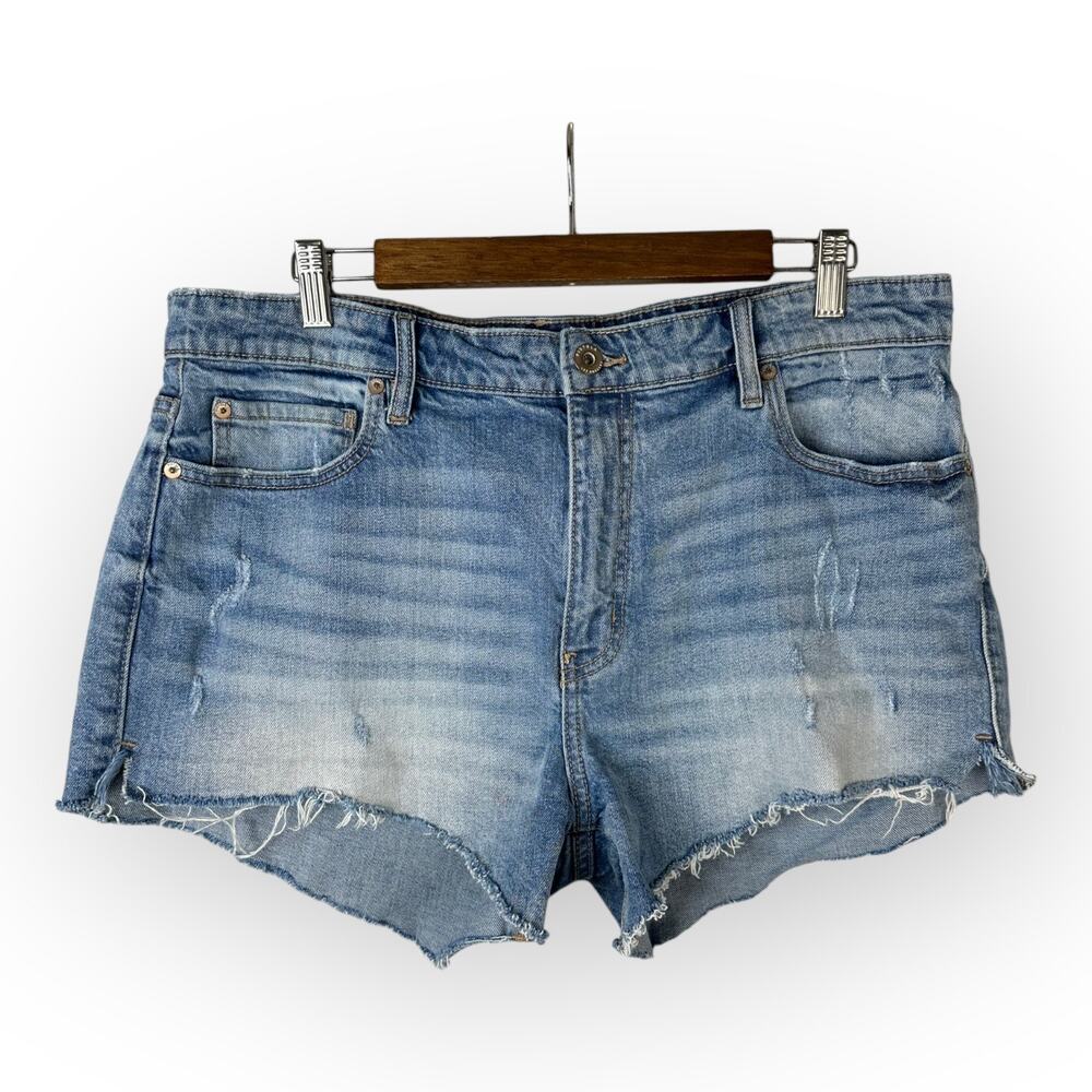 Pistola Revolve Womens size 33 Denim Jean Cut Off Shorts 3 Inch Inseam Boho